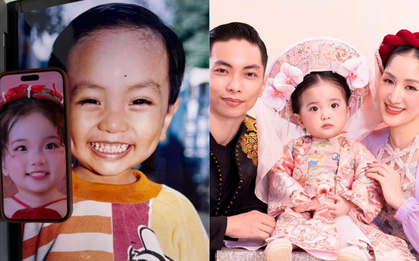 Phan Hiển khoe gen trội cực phẩm của con gái út Lisa, netizen "dội gáo nước lạnh": "Giọt nước cất và giọt nước súp!"