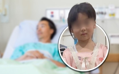 Bé gái 7 tuổi một mình chăm cha trong bệnh viện