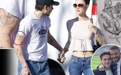 Brooklyn ấu trĩ hết sức: Đã xoá hình xăm tri ân bố - David Beckham, còn cố tình khoe ra như trêu ngươi