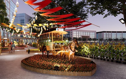 Đường Hoa Phú Mỹ Hưng 2026 rực rỡ sắc xuân với nhiều tiểu cảnh ấn tượng