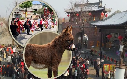 Ngôi làng cổ 600 năm tuổi tại Trung Quốc đổi đời nhờ đóng phim: Cả người và vật nuôi đều thành diễn viên