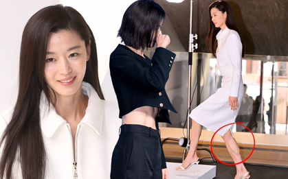 Jeon Ji Hyun người mỏng như lá lúa, siết cơ khô khốc, chẳng "mướt" như ảnh quảng cáo