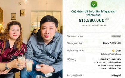 Người đàn ông ở Hà Nội vào Nghệ An nhận lại hơn 900 triệu chuyển khoản nhầm