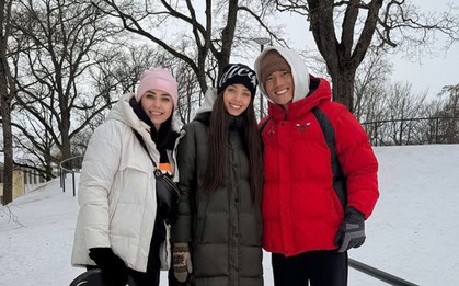 Bùi Tiến Dũng đưa vợ mẫu tây về nhà ngoại, nhan sắc trẻ đẹp của mẹ vợ "thủ môn quốc dân" gây sốt cõi mạng