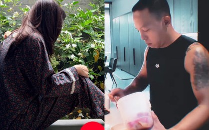 Tóc Tiên trở về biệt thự chung với Touliver