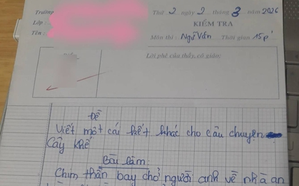 Đề Văn yêu cầu viết lại kết truyện Cây Khế, em học sinh viết ra sao mà cô phán VÔ LÝ, dân mạng cãi vã nảy lửa!