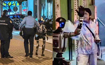 Lần đầu tiên một con robot bị cảnh sát “bắt giữ” sau khi khiến cụ bà hoảng sợ và phải nhập viện
