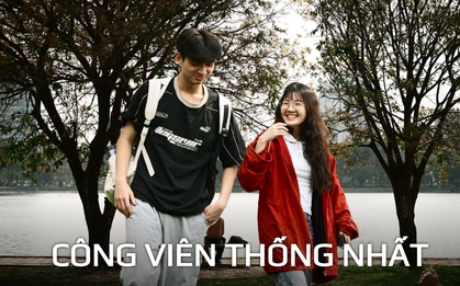 Người Hà Nội đang đổ xô ra công viên Thống Nhất săn lùng một khung cảnh vô thực