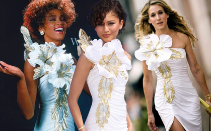 Nữ hoàng thảm đỏ mặc lại váy có lịch sử gần 4 thập kỷ: Màn đụng hàng nhiều tính toán với 1 cố danh ca và ngôi sao Sex and the City