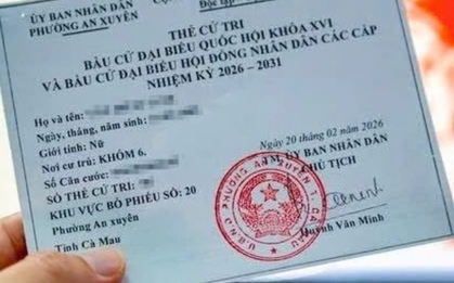 Sau khi bỏ phiếu xong, người dân không nên đăng ảnh thẻ cử tri lên mạng