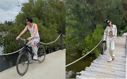 Bóc ảnh hẹn hò sao nam Vbiz và gái xinh 2k1 ở resort Nha Trang