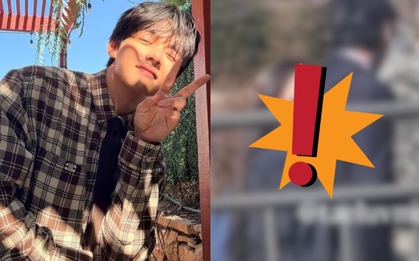 "Bắt gọn" V (BTS) bên cô gái lạ!