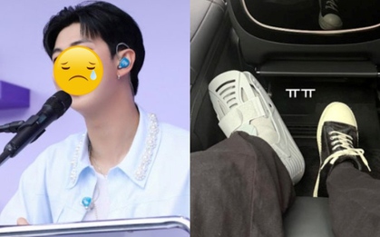 Cấp báo từ concert comeback của BTS tối nay: Một thành viên bị chấn thương bó bột chân, phải ngồi 1 chỗ biểu diễn