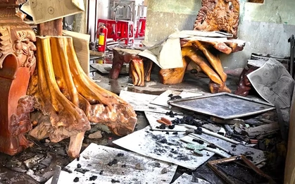 Cháy nhà ở Gia Lai, hai bé gái tử vong