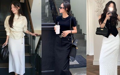 Chân váy suông mùa hè quá đẹp: 4 cách mặc tôn dáng và thanh lịch từ công sở ra phố