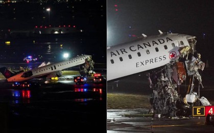 Mỹ: Máy bay chở 80 người lao thẳng vào xe cứu hỏa trên đường băng, phần đầu hoàn toàn vò nát, phi công và cơ phó tử vong