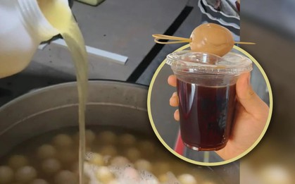 Quán cà phê bán Americano kết hợp với trứng luộc bằng nước tiểu bé trai giá hơn 100.000 đồng/ly