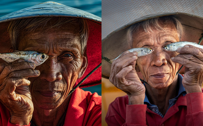 Nghi vấn sao chép quanh "bức ảnh chụp ngư dân Hội An cầm hai con cá thắng giải quốc tế"