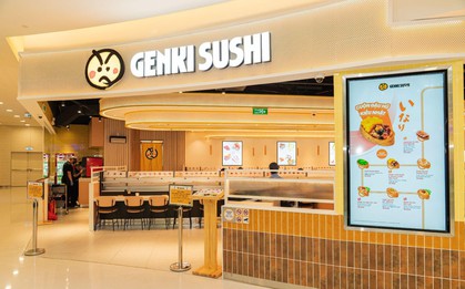Genki Sushi tăng tốc tại Việt Nam: Tàu Kousoku “vào ga” Crescent Mall