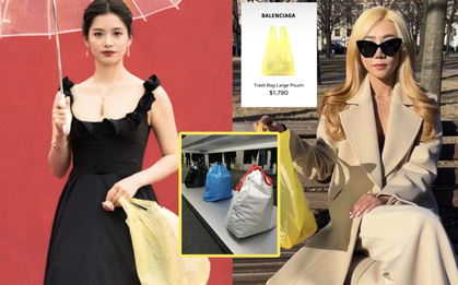 Túi nylon vàng của Trương Tịnh Nghi đang giúp Balenciaga thành "gã hề ngồi mát ăn bát vàng"