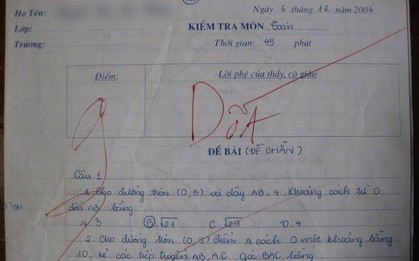 Bài kiểm tra 9 điểm bị giáo viên phê DỐT, nữ sinh Hải Phòng đọc xong cảm động: Đây là người thầy mình vô cùng trân trọng!