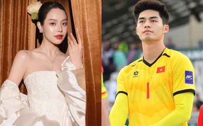 Tương tác bất ngờ của thủ môn hotboy Trần Trung Kiên (U23 Việt Nam) với Hoa hậu Thanh Thuỷ gây chú ý