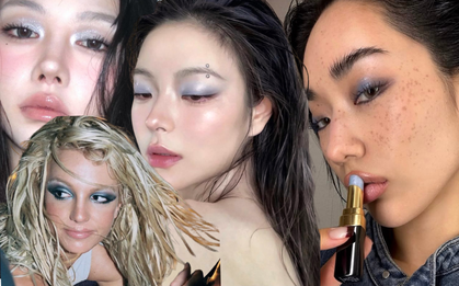 Makeup mắt xanh hồi sinh rầm rộ năm 2026: Đâu cũng là "Icy Blue", Y2K đạt đỉnh khi sự "sến" trở thành sang chảnh
