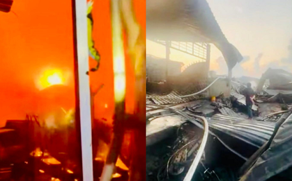 Cháy dãy nhà ven sông Cà Mau, 13 căn nhà bị thiêu rụi