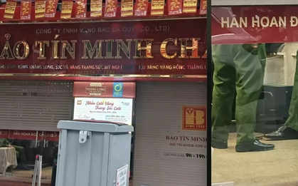Hà Nội: Nhiều cảnh sát xuất hiện tại cửa hàng Bảo Tín Minh Châu