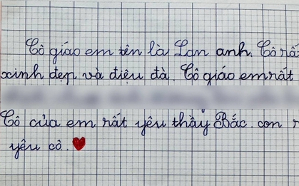 Học sinh tả cô Lan Anh "yêu thầy Bắc", viết thêm 1 câu mà cô khoá luôn trang cá nhân!