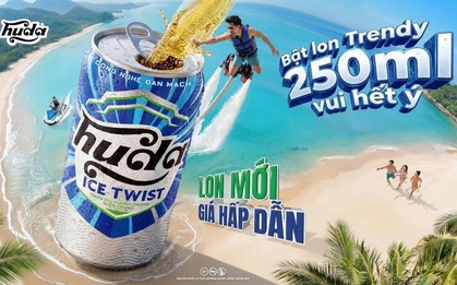 Bật lon trendy 250ml vui hết ý: Huda Ice Twist tung diện mạo mới khuấy động mùa hè