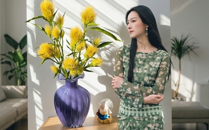 Khách đến chơi tưởng cắm "chổi lông gà" vàng rực, lại gần mới ngất ngây trước độ kiêu sa của loài hoa lạ lùng đang gây sốt hội yêu nhà