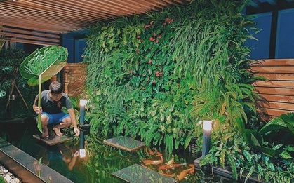 Cận cảnh khu vườn "trong mơ", được đầu tư hơn 3 tỷ đồng trên sân thượng tầng 30 tại Hưng Yên