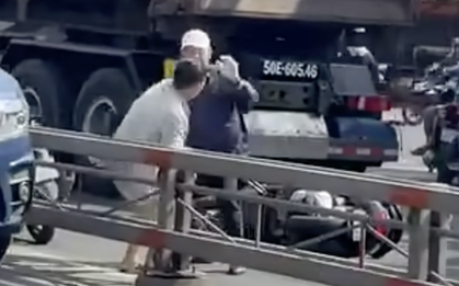 Công an TPHCM đang tìm 2 người đánh nhau trên đường Trường Chinh