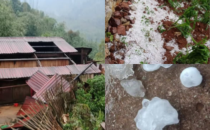 Dông lốc, mưa đá khiến 7 ngôi nhà sập đổ hoàn toàn, hơn 4000 căn nhà, trường học, nhà văn hóa tốc mái
