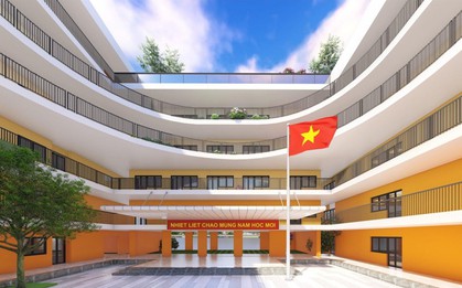 Cuối năm nay, khu Đống Đa, Hà Nội sẽ có 1 trường THPT mới cực XỊN: Diện tích xây dựng hơn 2.000m2, nhìn ảnh phối cảnh mà mê!