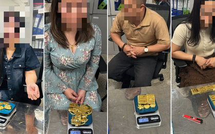 Hành khách giấu hơn 12 kg vàng miếng trong áo ngực và quần để mang vào Việt Nam