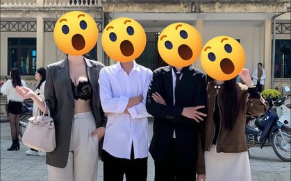 Ăn mặc phản cảm ở trường học, cô gái khiến cộng đồng mạng không khỏi bức xúc