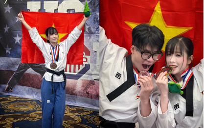 Đẳng cấp là đây: Châu Tuyết Vân giành "cú đúp" huy chương Taekwondo tại Mỹ