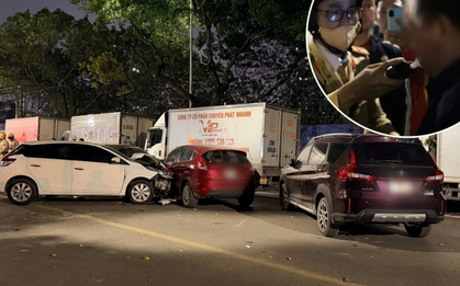 Vụ ô tô tông liên hoàn 8 phương tiện giữa phố Hà Nội: Kết quả kiểm tra nồng độ cồn tài xế gây chú ý