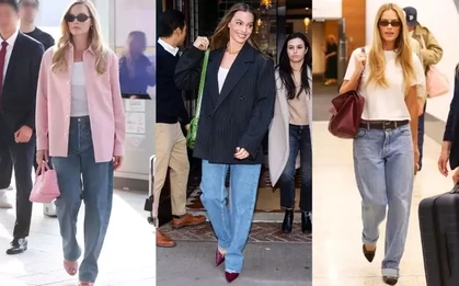 Nữ chính phim "Đồi gió hú" cứ xuống phố là mặc jeans, mix đồ đơn giản nhưng càng nhìn càng cuốn