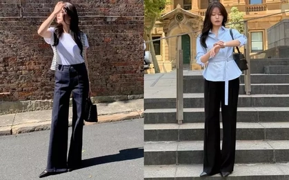 4 công thức mặc quần ống rộng tôn dáng và đẹp từ công sở ra phố