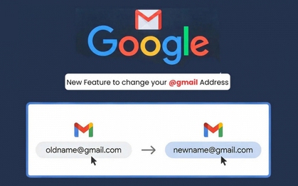 Google chính thức cho phép đổi tên Gmail trực tiếp