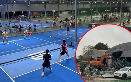 Nóng: Cụm 22 sân Pickleball lớn nhất Hà Nội mới khai trương đã bị tháo dỡ