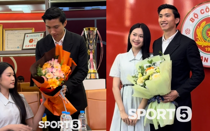 Cận cảnh cử chỉ ga lăng, tình cảm của Đoàn Văn Hậu dành cho Doãn Hải My