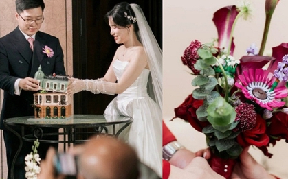 Cặp đôi Hà Nội "chơi lớn": Mang thú vui đắt đỏ rải khắp đám cưới, bó hoa có 1-0-2 không ai đoán nổi