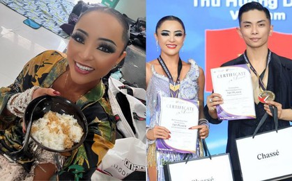 Kiện tướng Thu Hương chỉ ăn cơm Việt Nam với ruốc cũng nhảy cực khoẻ, cùng Phan Hiển giành 3 HCV Đông Nam Á