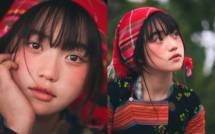 Chân dung bé gái người Mông có vẻ đẹp trong veo đang viral MXH