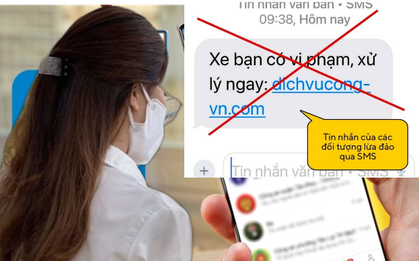 Công an phát thông báo tới những tài xế nhận được tin nhắn có nội dung sau