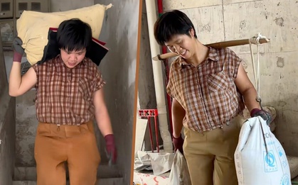 Mẹ đơn thân "chân cứng như đá" vì vác xi măng liên tục trong 16 năm nuôi con ăn học